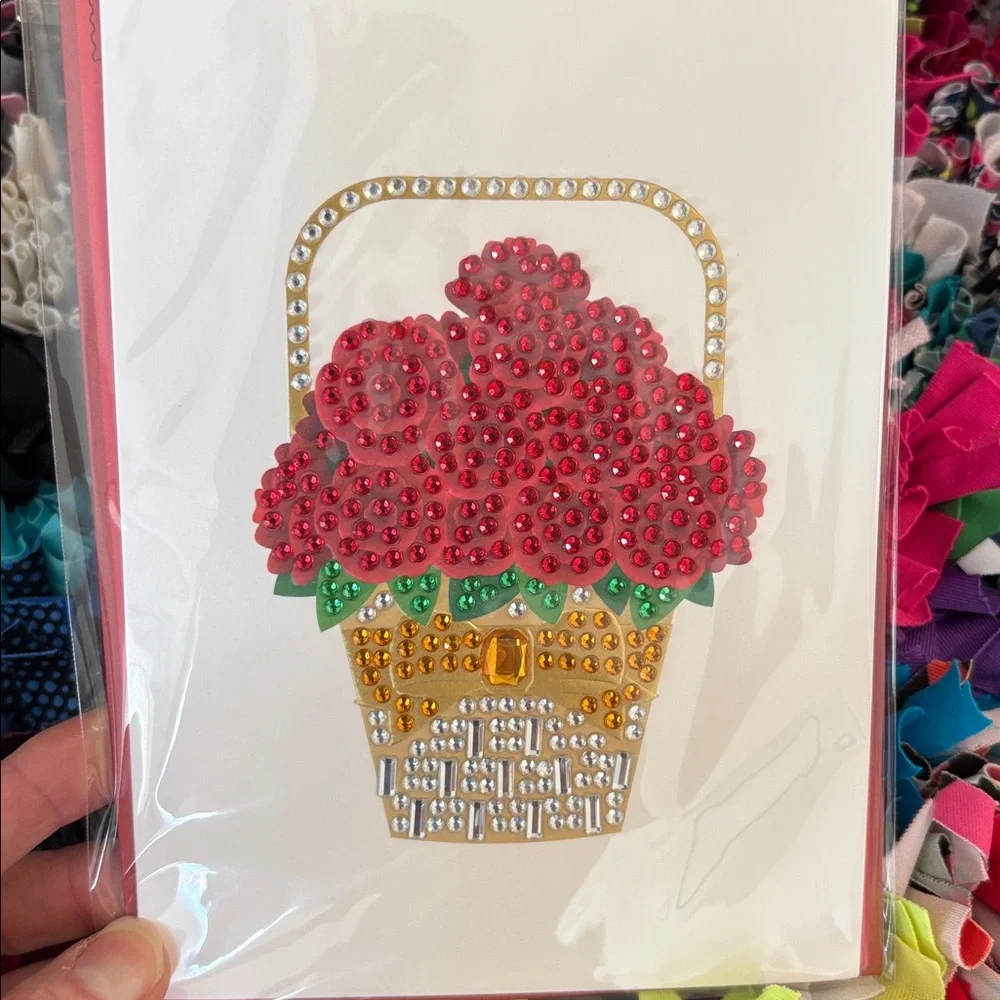 🆕Papyrus-Judith Leiber Bejeweled Basket Greeting Card